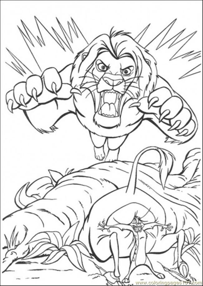 Lion King Zira Coloring Pages Coloring Nation