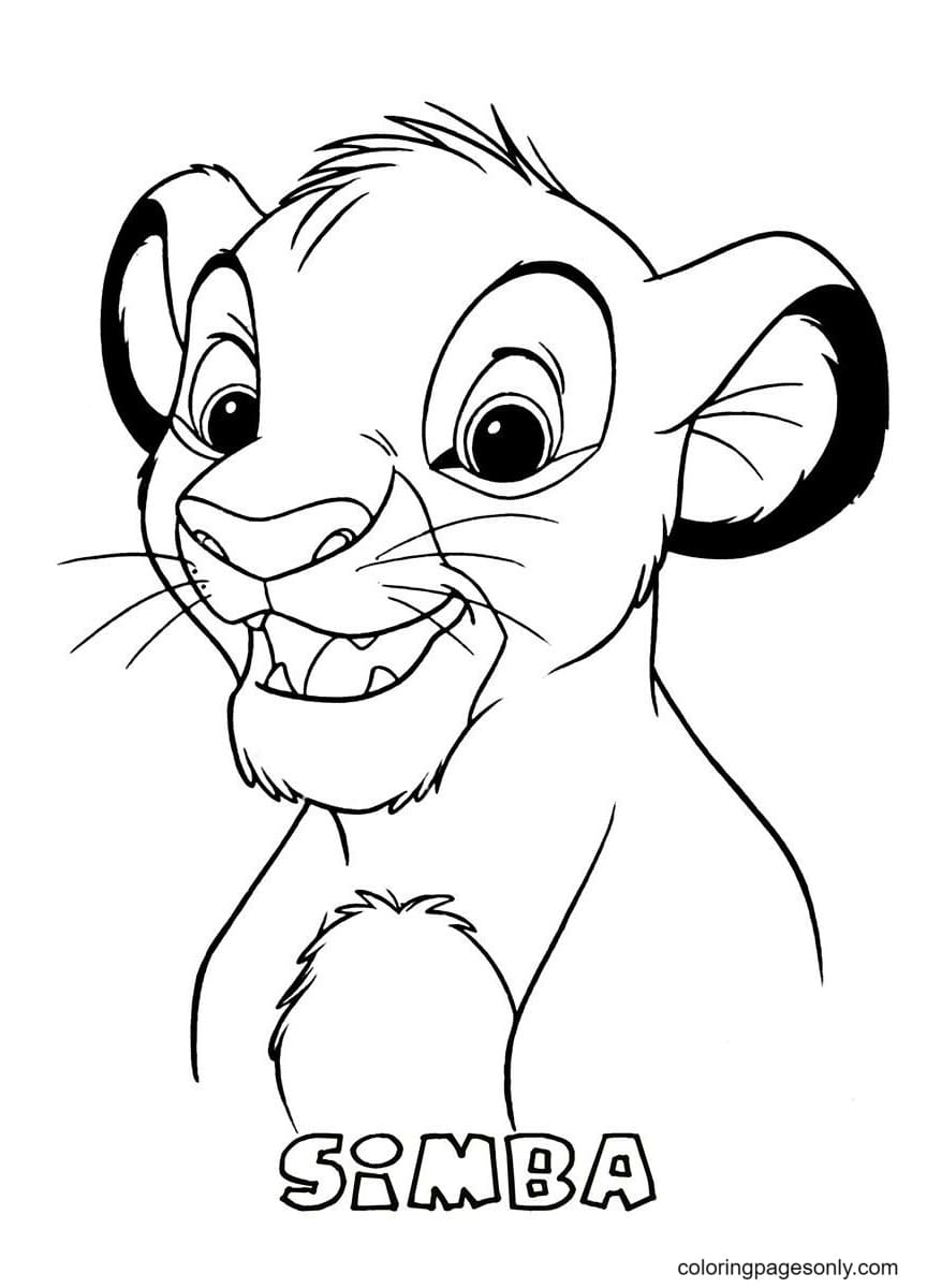 Lion Simba Coloring Page Free Printable Coloring Pages