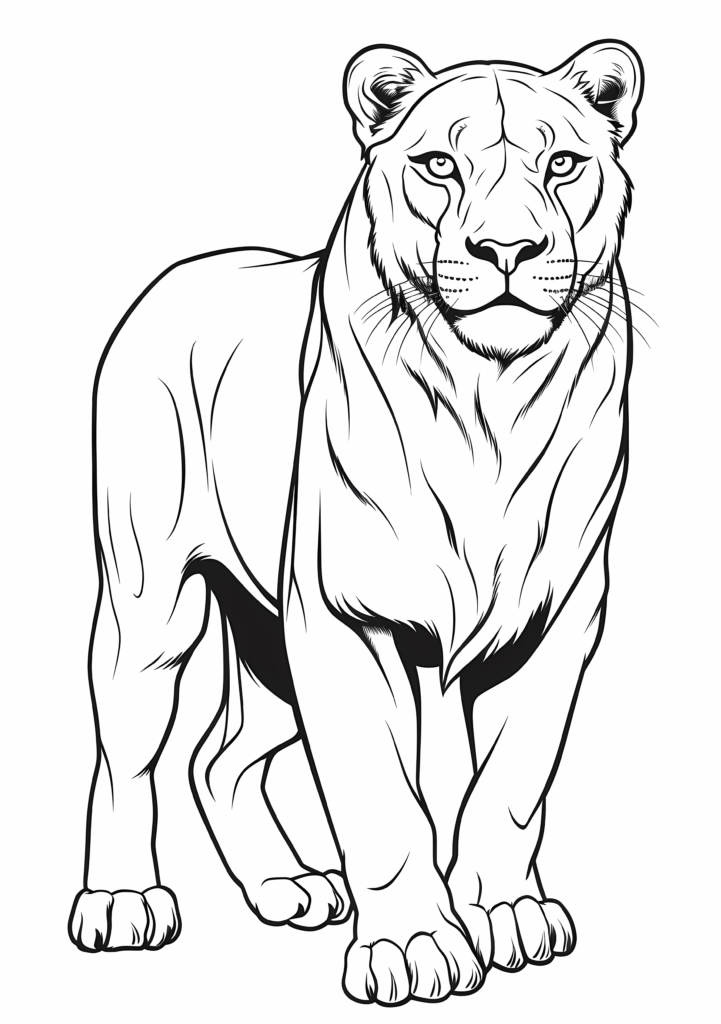 Lioness Coloring Pages 100 Free Coloring Pages