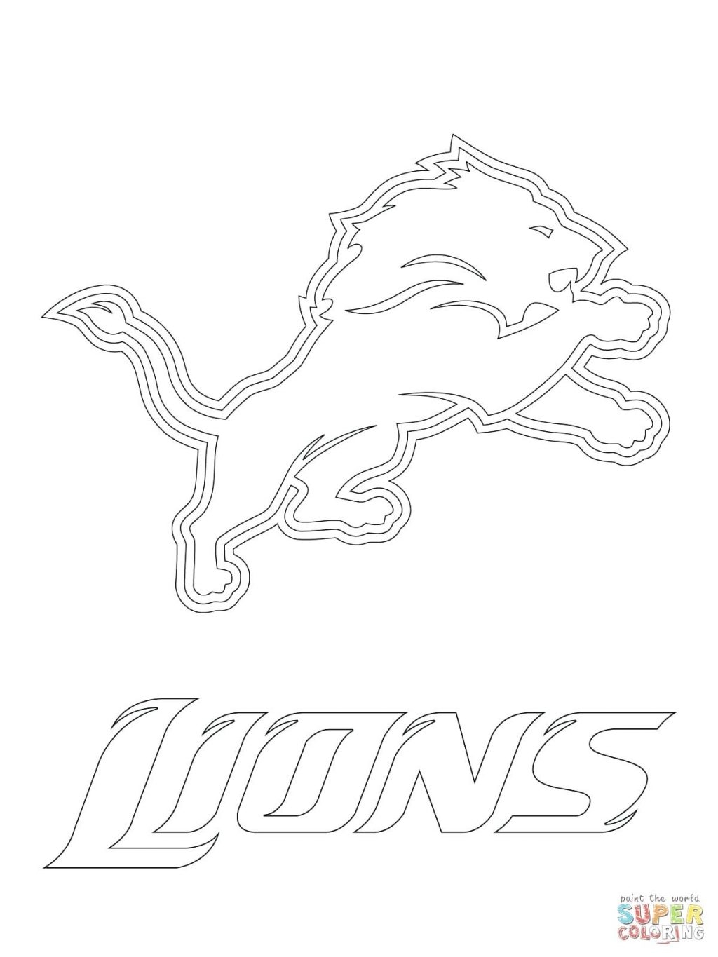 Lions Football Coloring Pages At GetColorings Free Printable 
