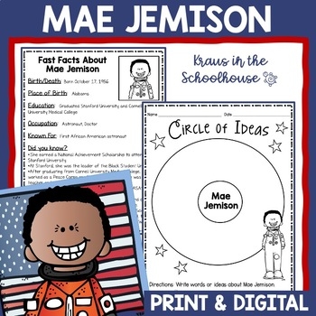 Mae Jemison Activities By Kraus In The Schoolhouse TpT