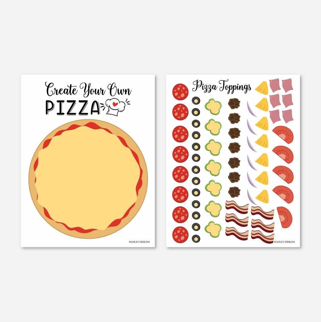 Make A Pizza Printable Cutouts Printable Pizza Toppin Vrogue co