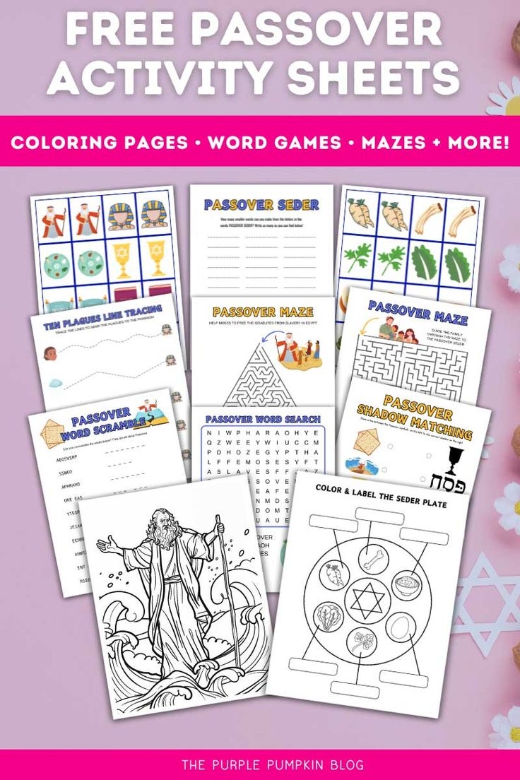 Make This Passover Unforgettable With Our Printable Passover Activity 
