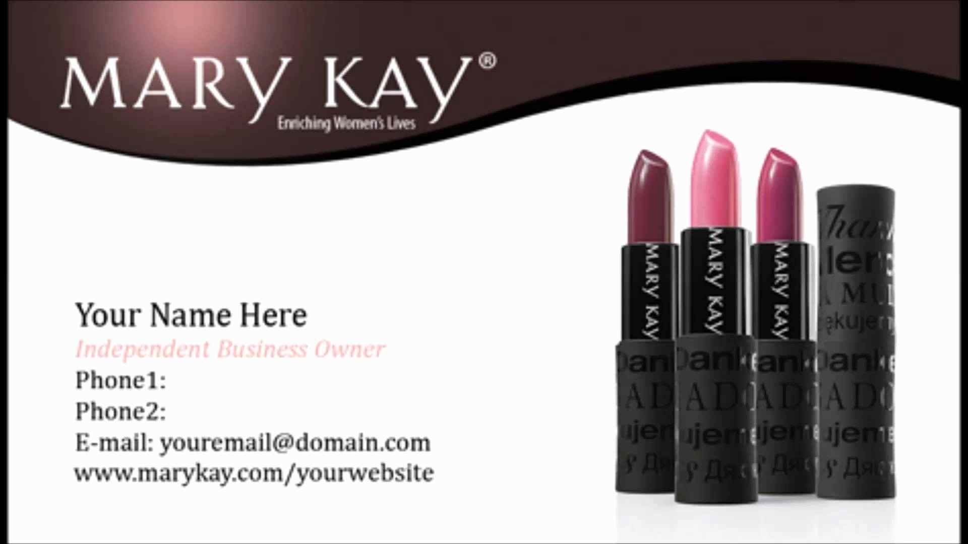 Mary Kay Business Cards Templates Free Beertest Free Printable Mary 