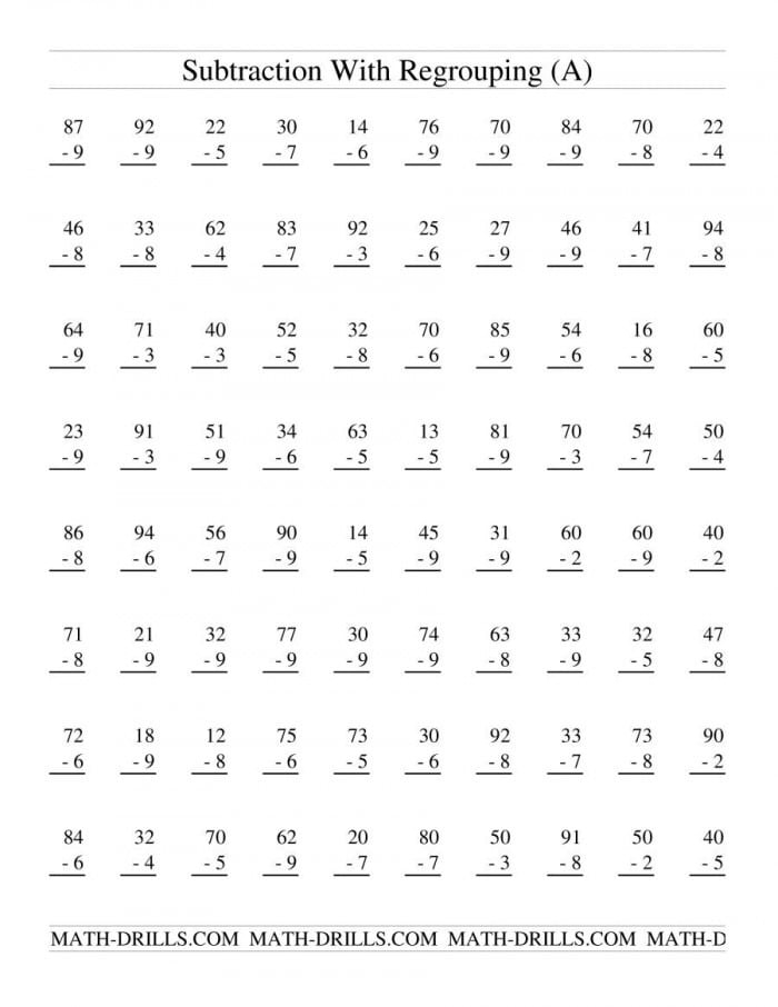 Math Worksheets For Grade 4 Adding And Subtracting Big Numbers 2023