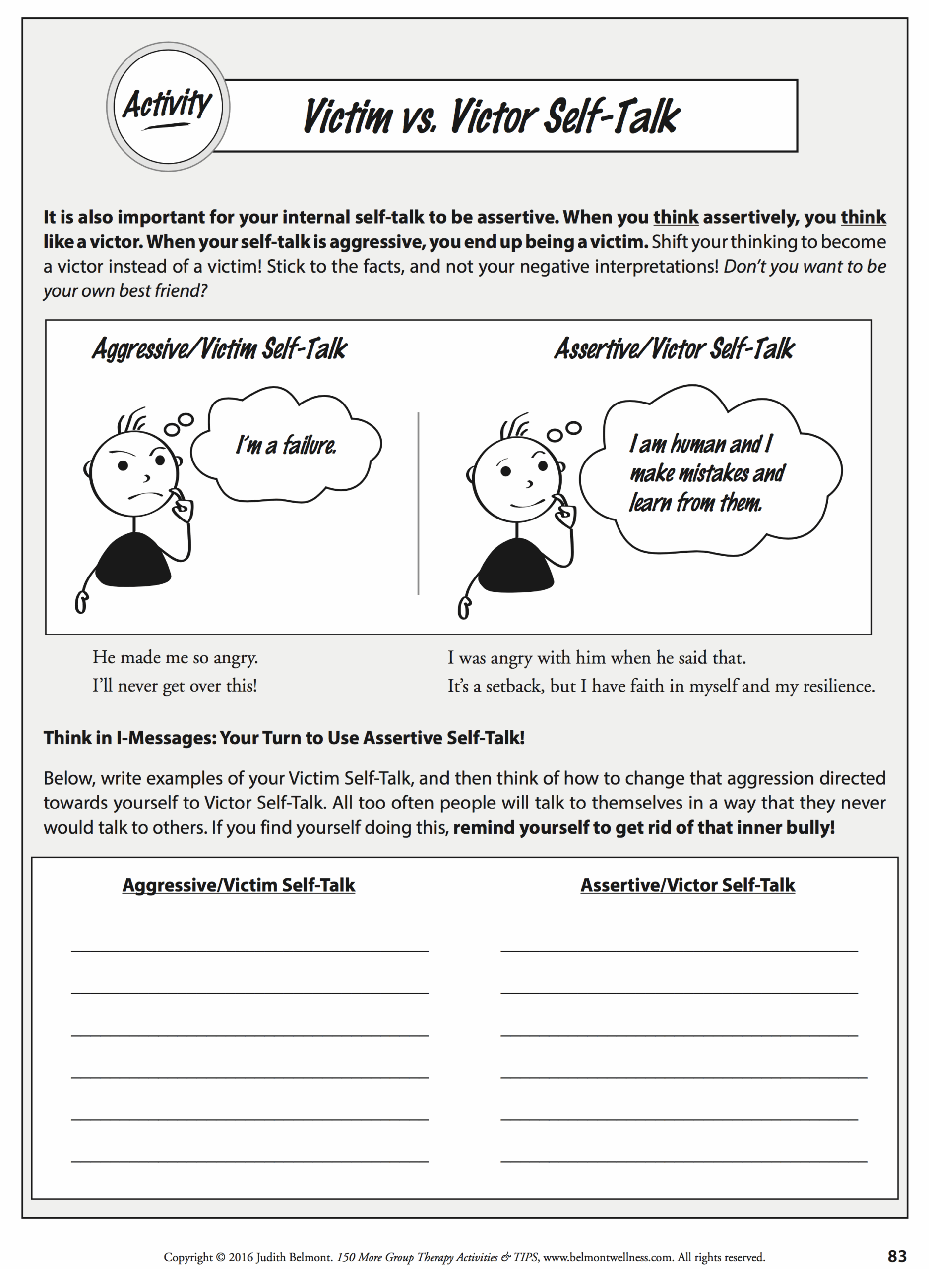 mental health activity printables