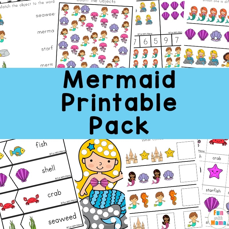 Mermaid Activities Pack Fun With Mama
