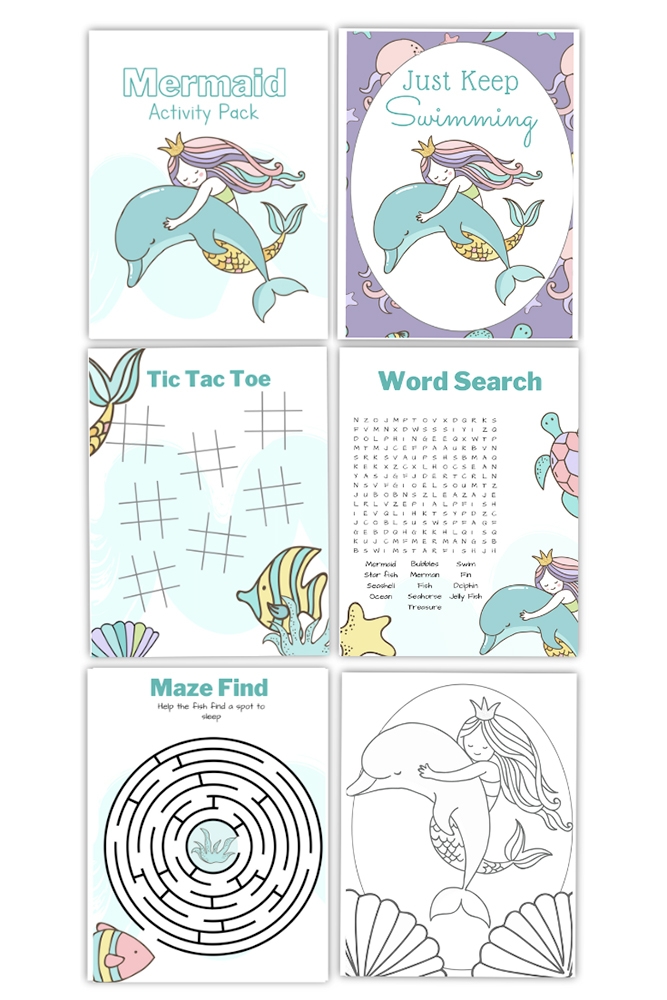 Mermaid Activity Pages Packet