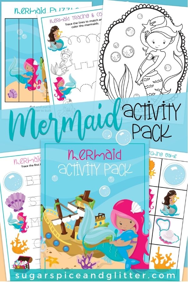 Mermaid Printable Pack Sugar Spice And Glitter