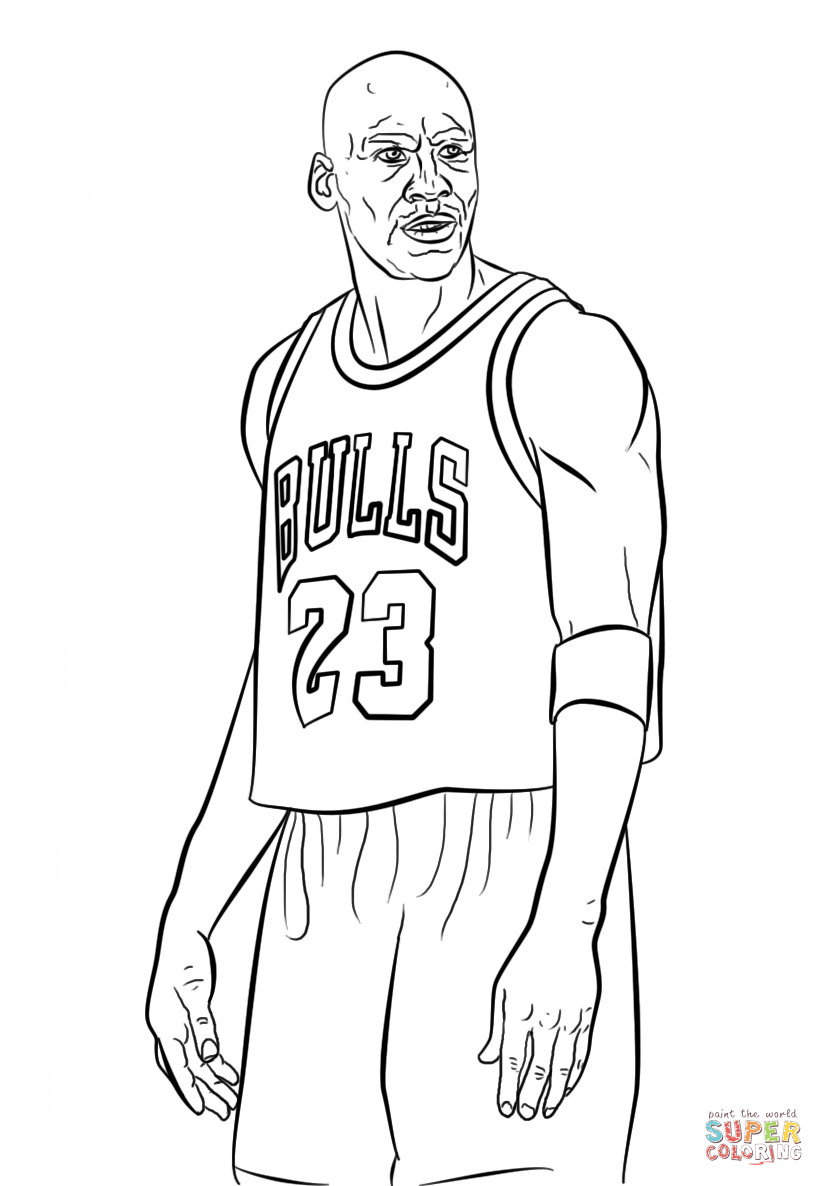 Michael Jordan Coloring Pages Printable Warehouse Of Ideas