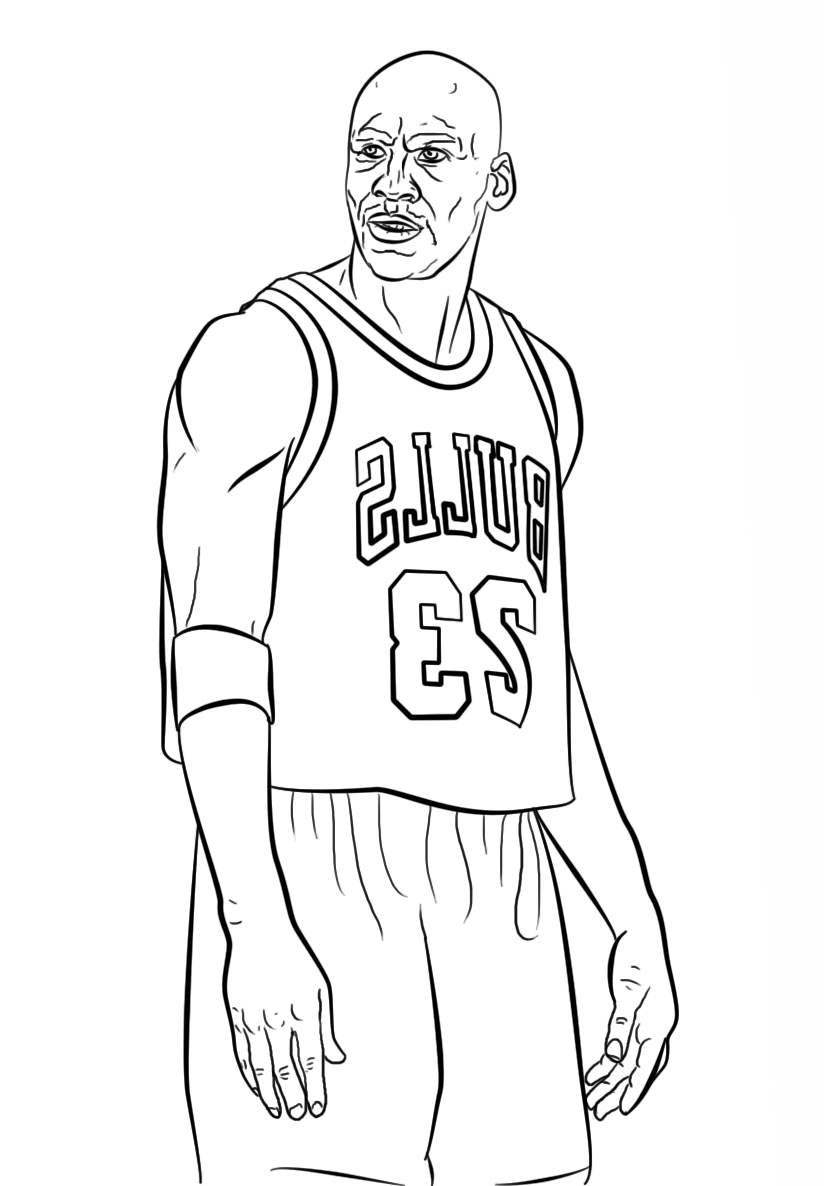 Michael Jordan Coloring Pages Printable Warehouse Of Ideas