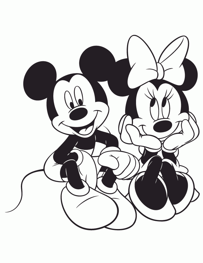 Mickey And Minnie Mouse Head Drawing ClipArt Best