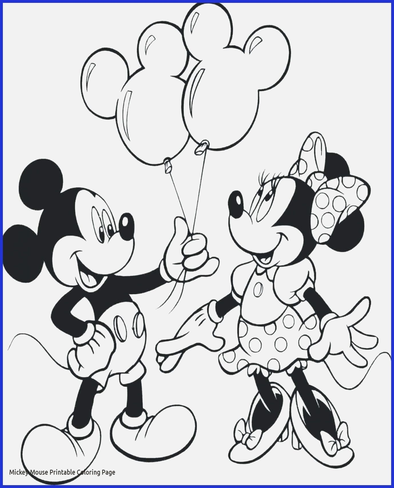 Mickey And Minnie Printable Coloring Pages Printable Calendars AT A