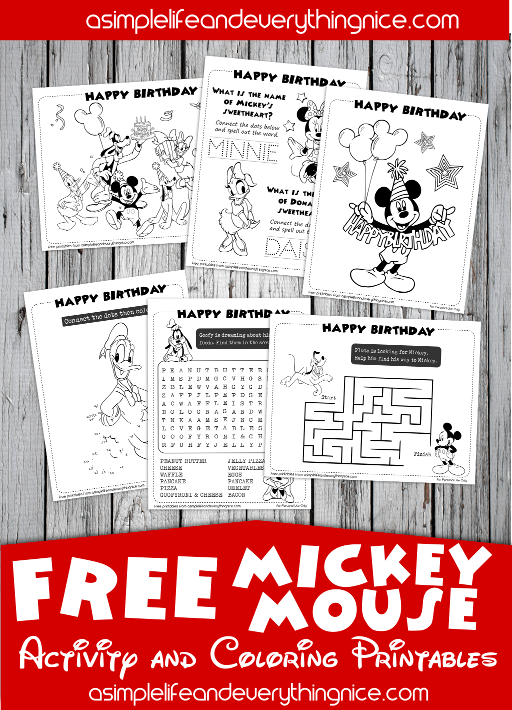 Mickey Mouse Clubhouse Activity And Coloring Printables Artofit