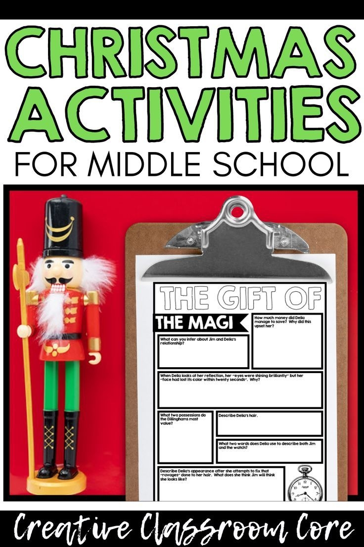 Middle School Christmas Activities Middle School Gift Christmas 