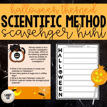 middle school halloween activity bundle printable scinece