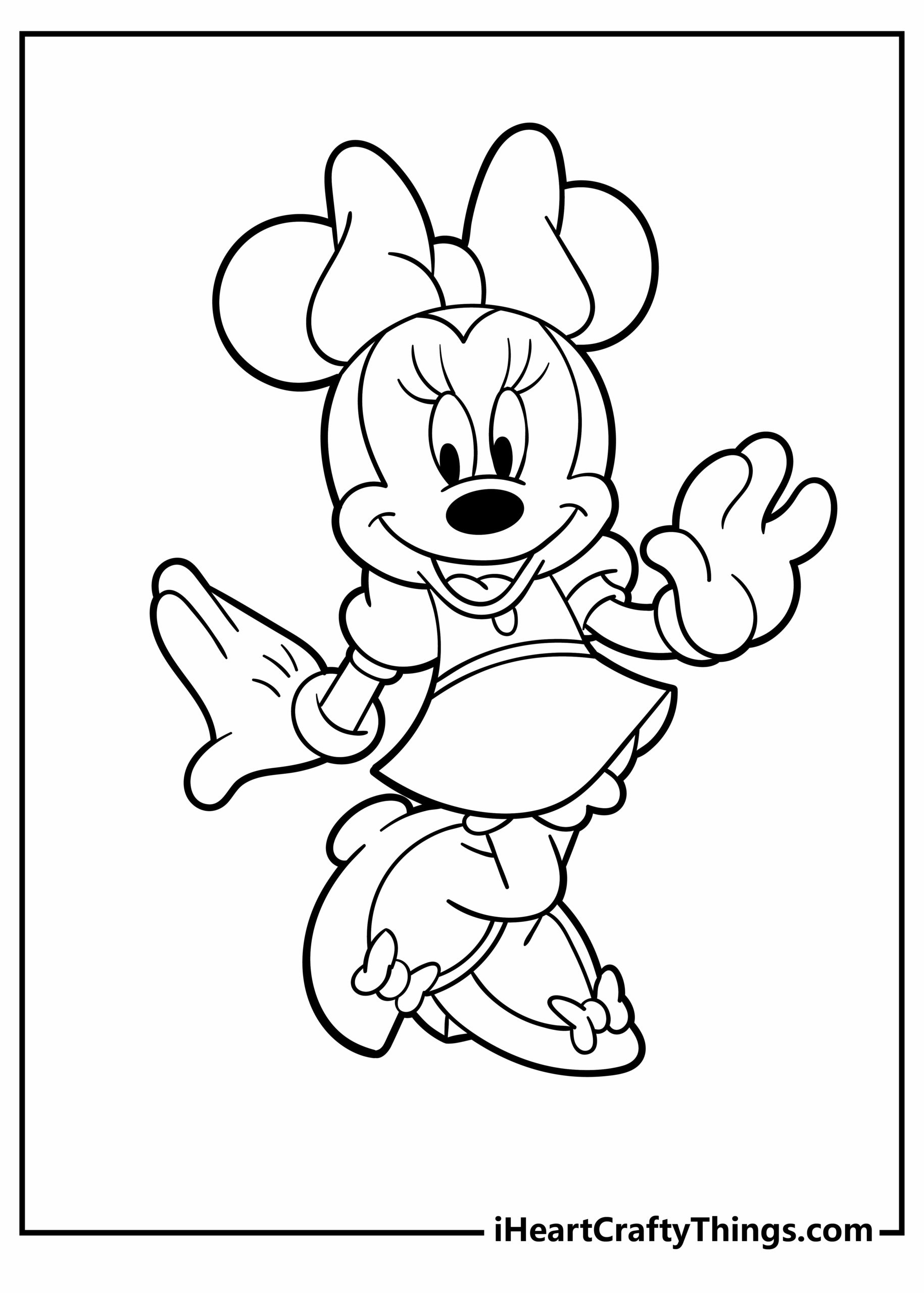 Minnie Mouse Coloring Book Printable Free Printable Templates