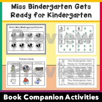 Miss Bindergarten Gets Ready For Kindergarten Book Companion Activities