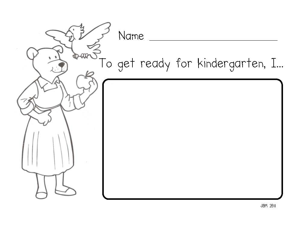 Miss Bindergarten Gets Ready For Kindergarten Coloring Home