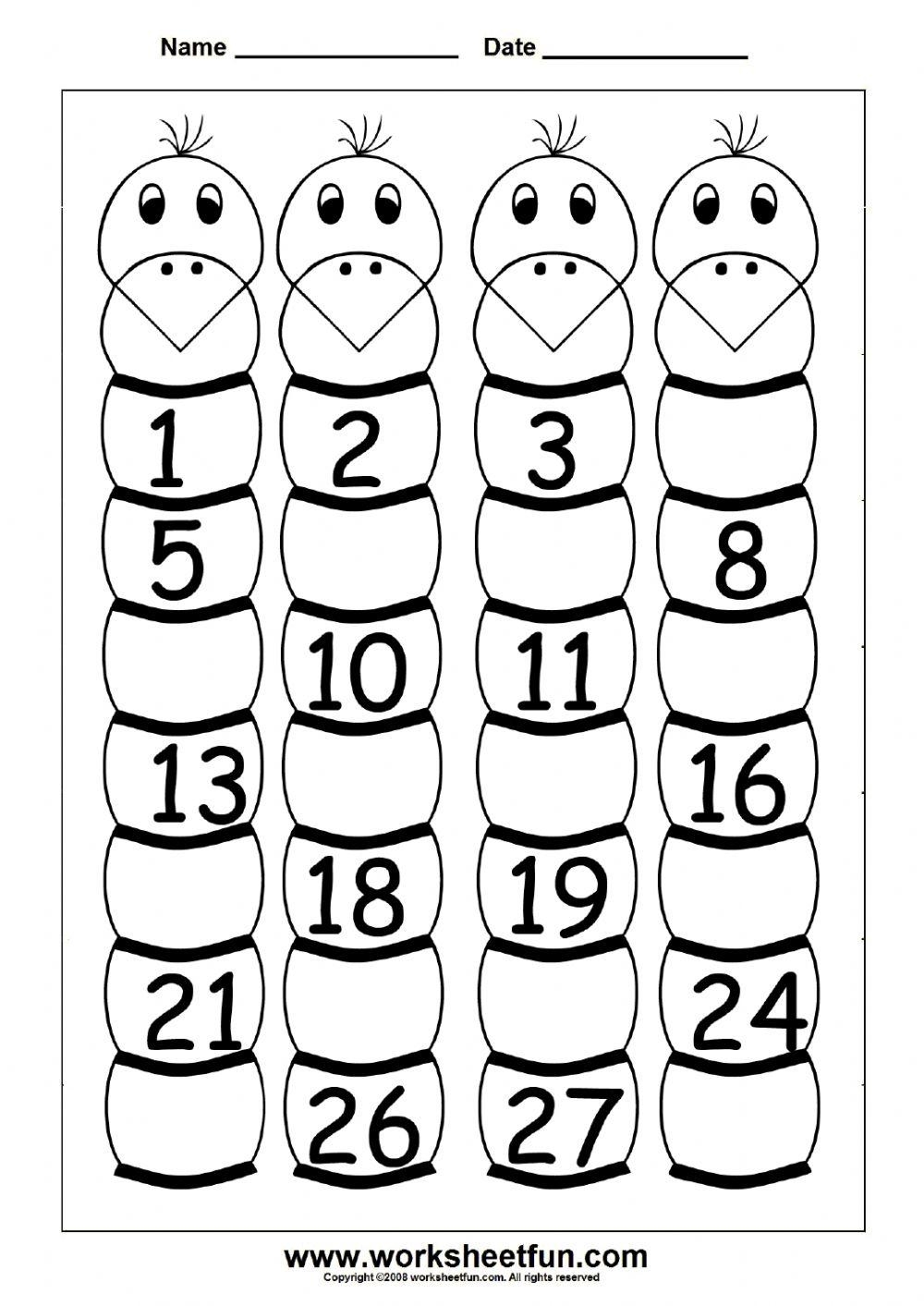 MISSING NUMBERS 1 30 Online Exercise For Live Worksheets Worksheets 