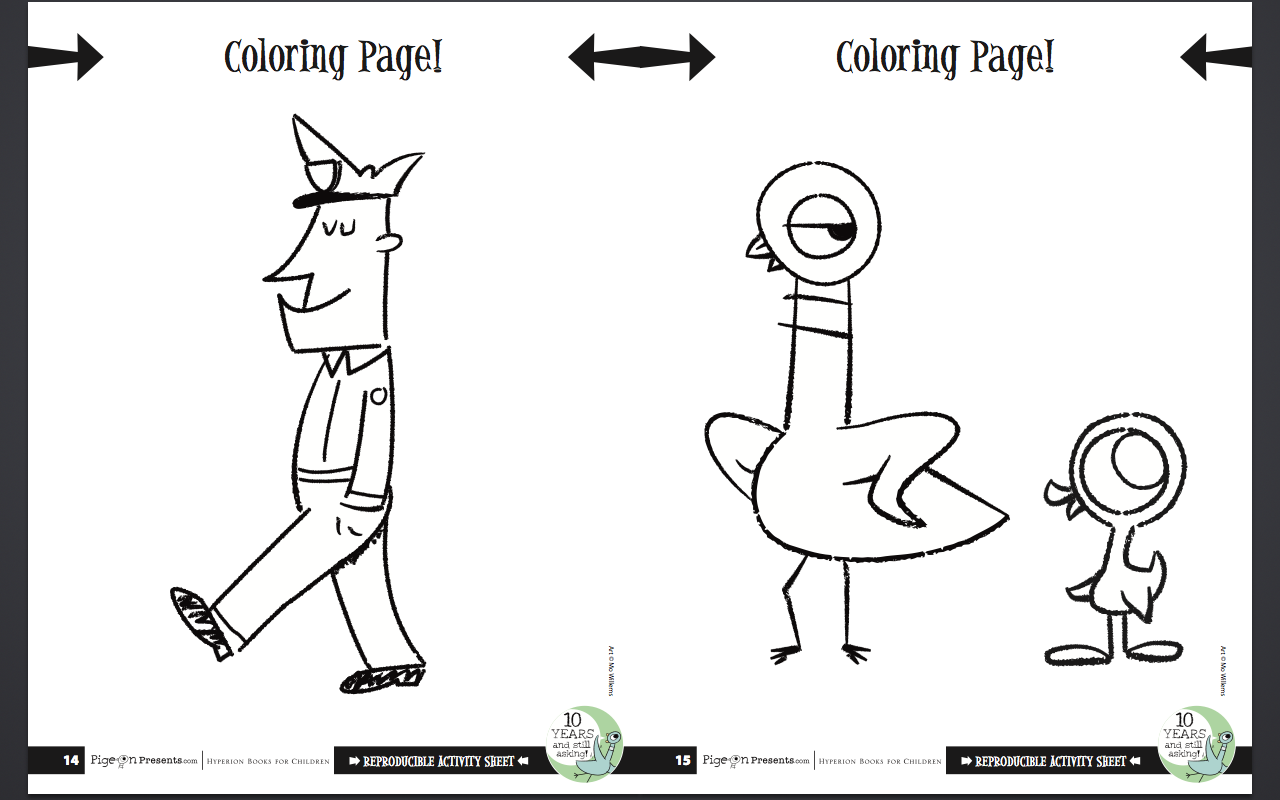 mo willems printable activities