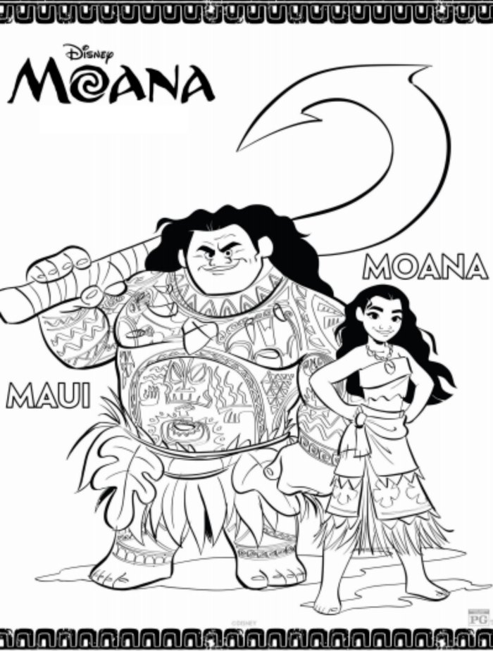 MOANA Printable Activities Coloring Pages Mom Endeavors