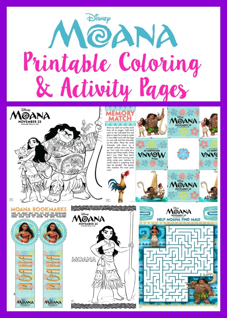 Moana Printable Activities