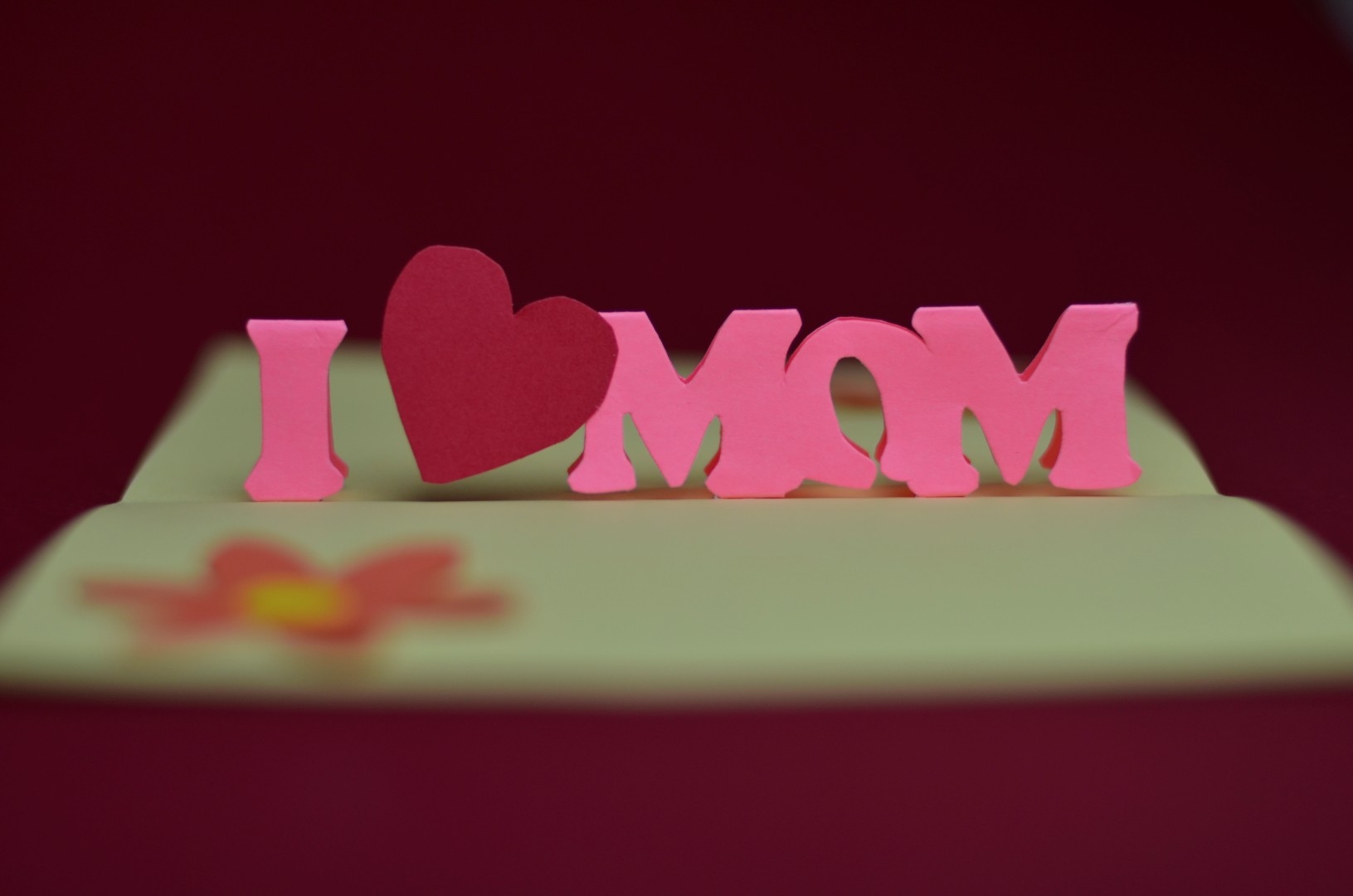 mom pop up card template printable