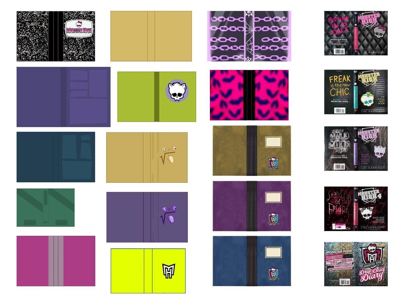 Monster High Book Covers Papercraft By Gabrielvargasg8 On DeviantArt 