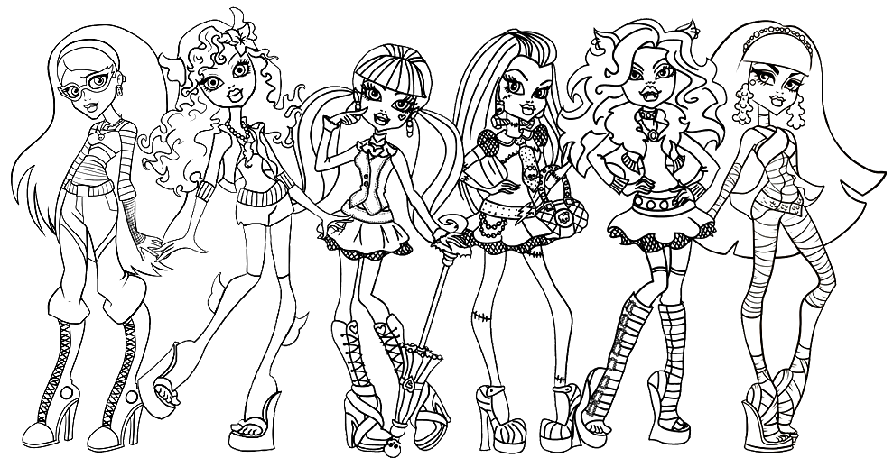 monster high printables activities