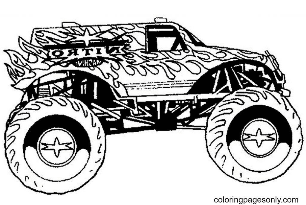 Monster Truck Printable Coloring Page Free Printable Coloring Pages
