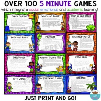 Morning Meeting Activities Printable Cards Meeting Activities 