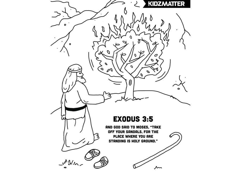 Moses And The Burning Bush Printable Activities