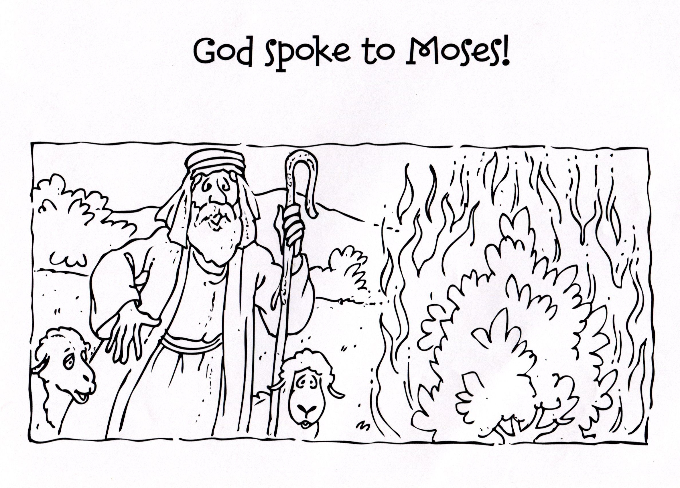 Moses And The Burning Bush Printable Activities