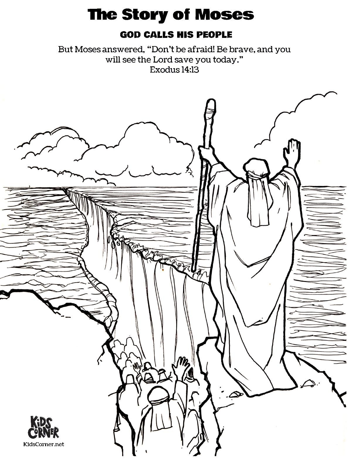 Moses Parting The Red Sea Printable Printable Calendars AT A GLANCE