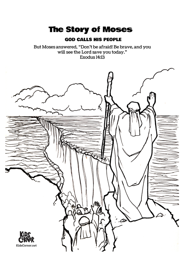 moses red sea printable activity