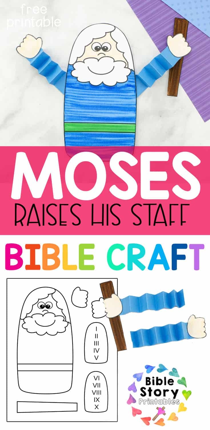 Moses Parts The Red Sea Bible Craft Bible Story Printables