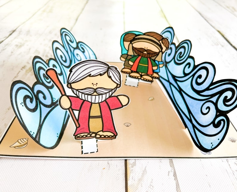 Moses Parts The Red Sea Printable Bible Craft And Lesson For Kids 