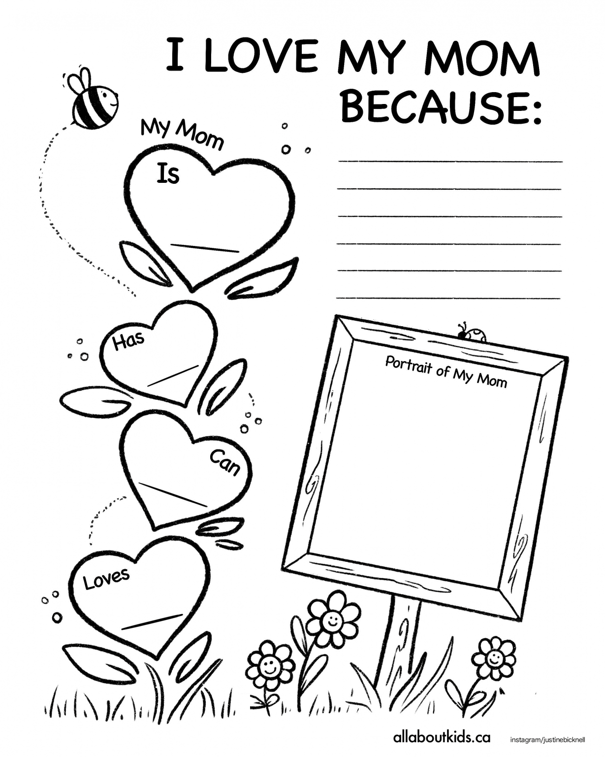 Mother 39 s Day Printables All About Kids