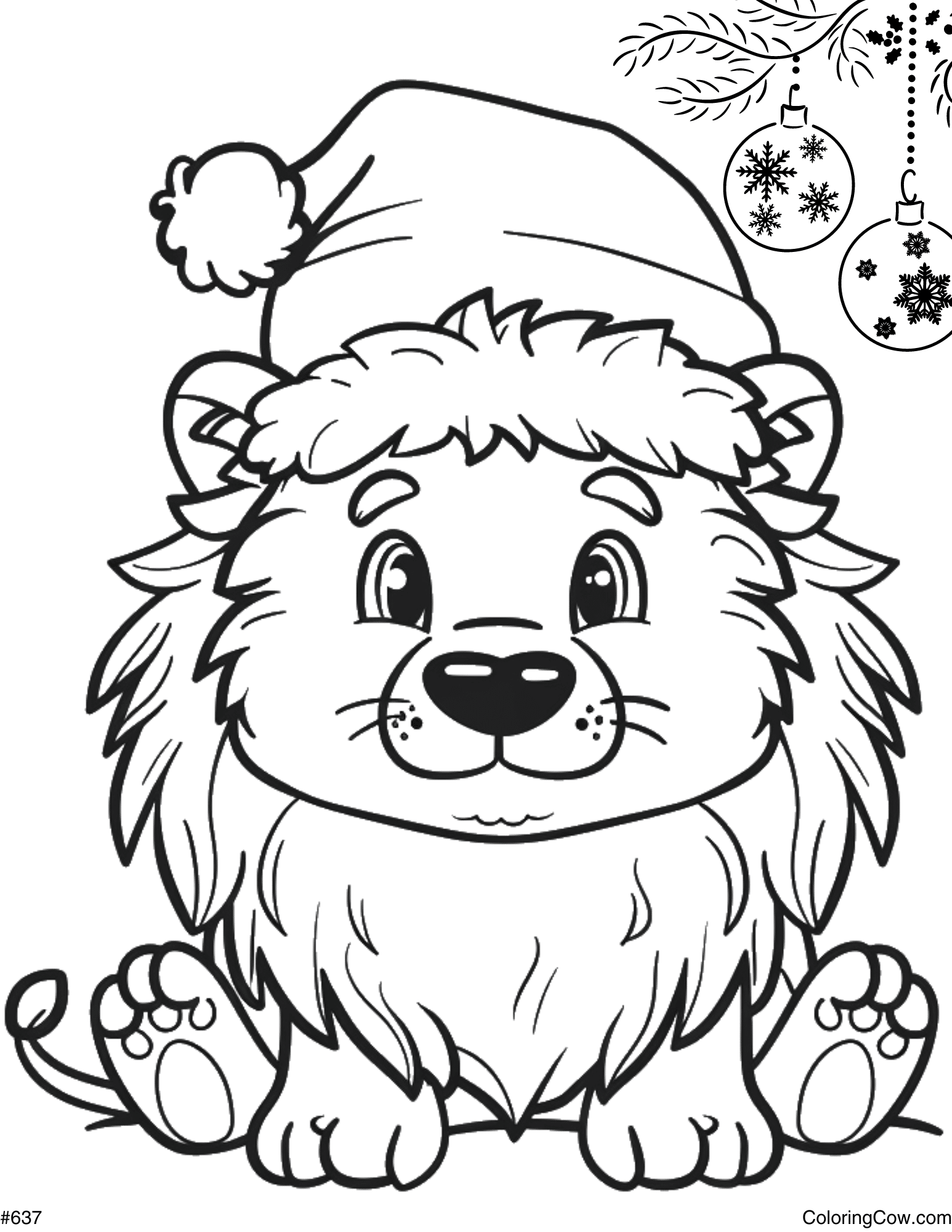 Mountain Lion Coloring Page