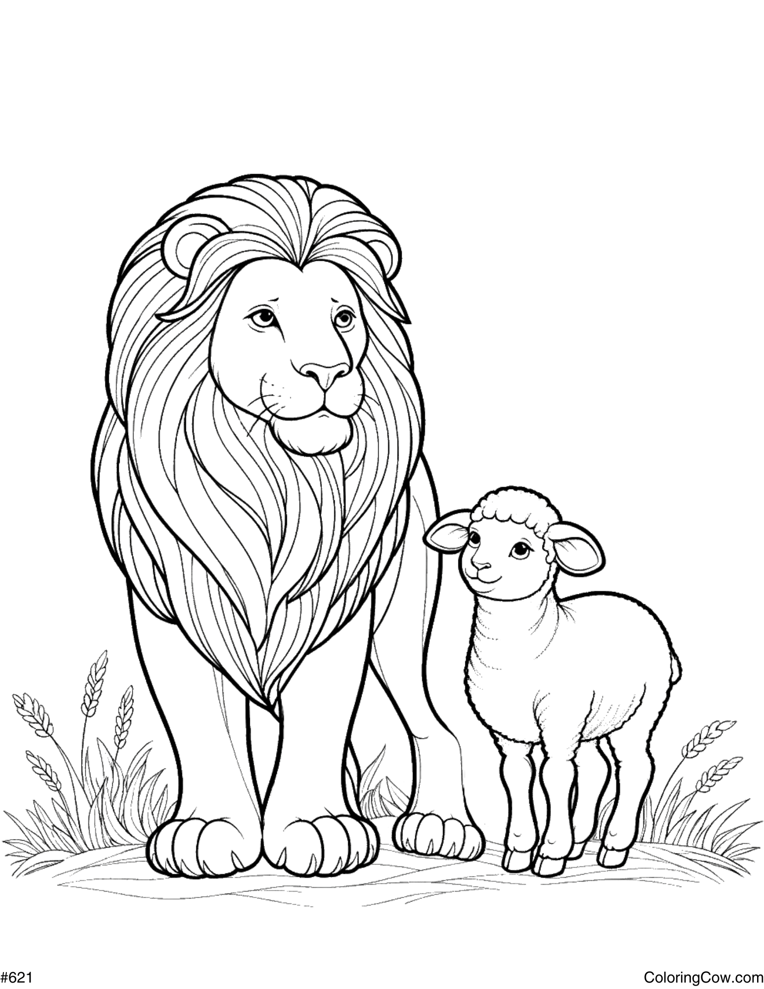 Mountain Lion Coloring Page