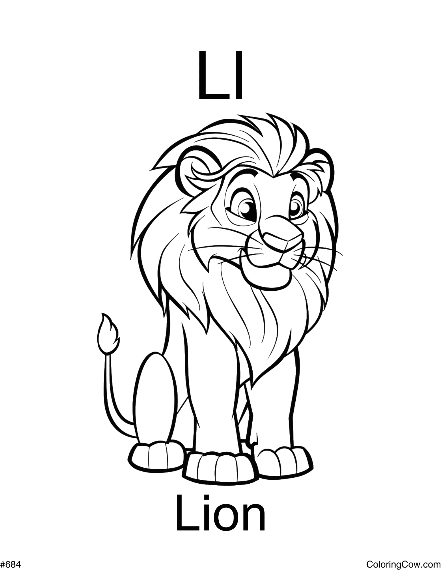 mountain lion coloring page