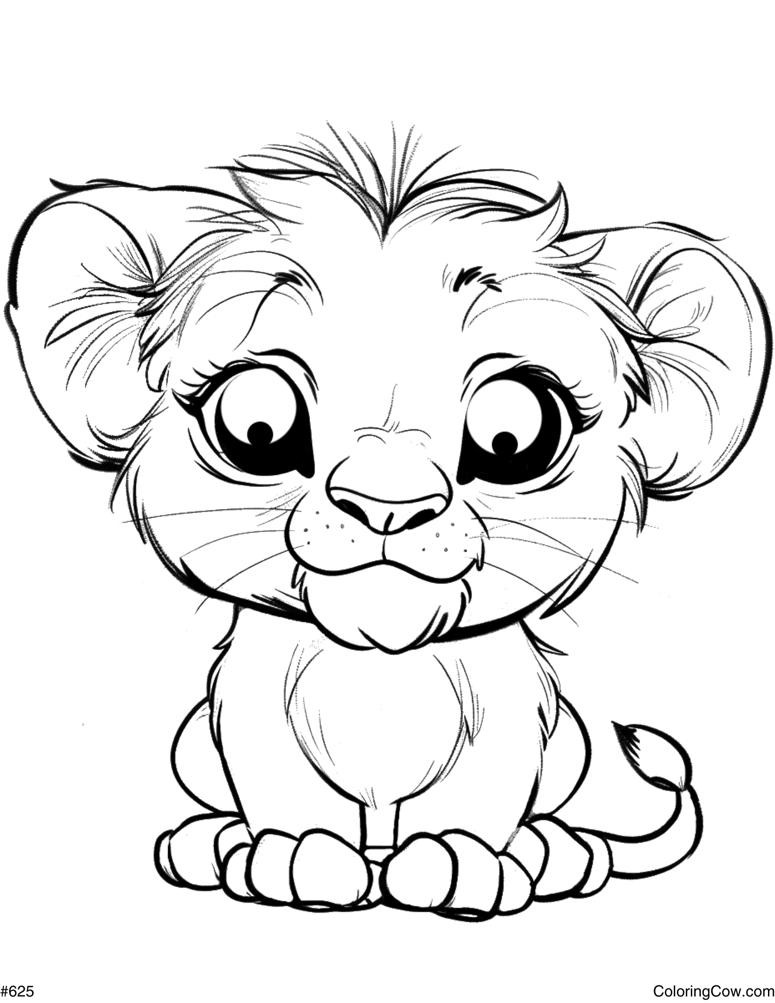 Mountain Lion Coloring Page