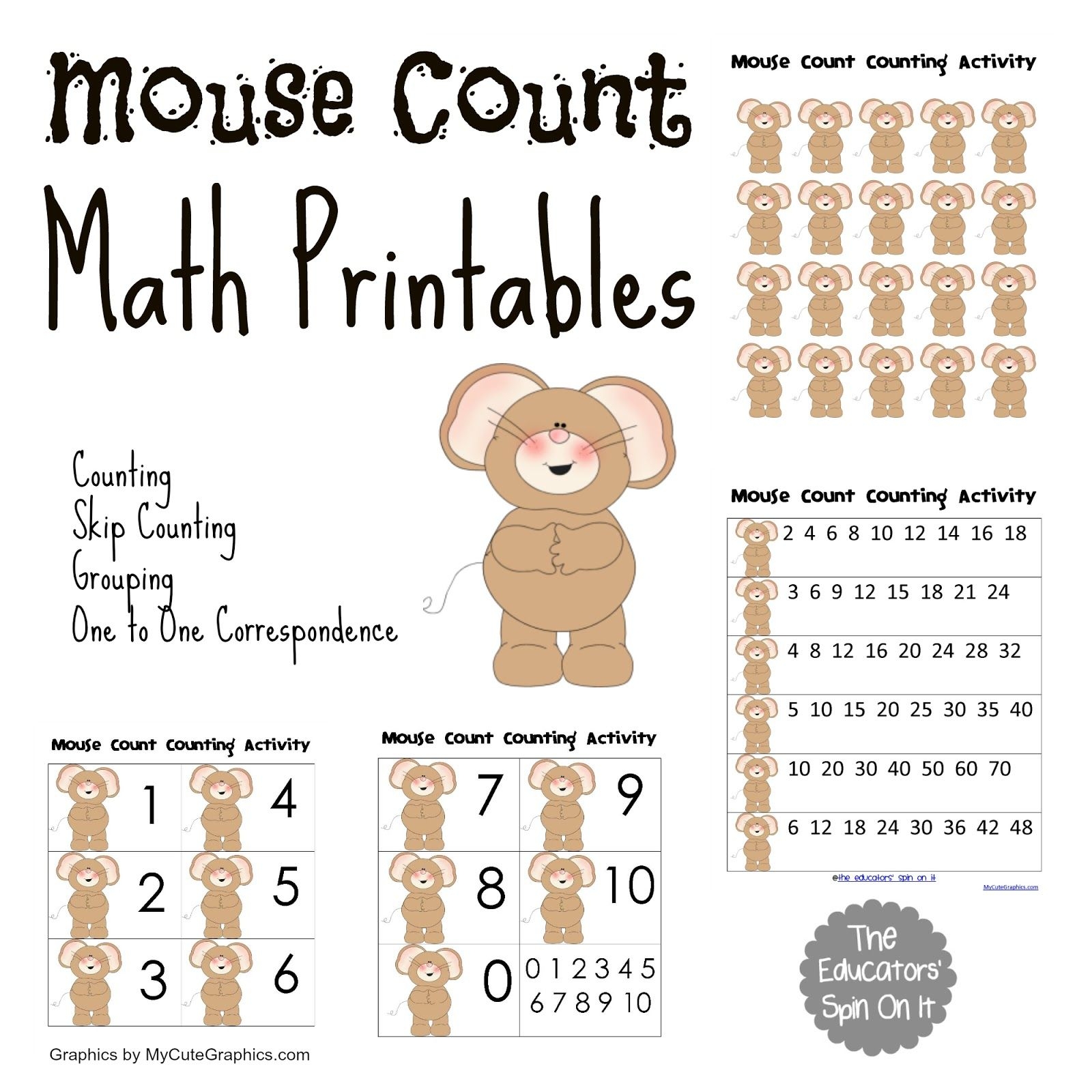 Mouse Count Activities For Kids