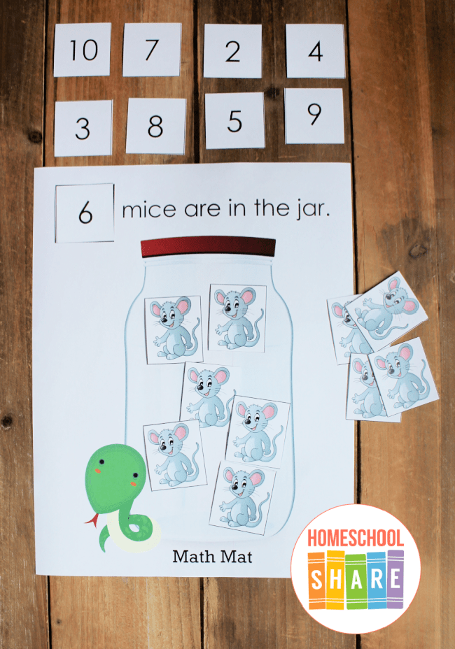 Mouse Count Unit Study Printables Homeschool Share