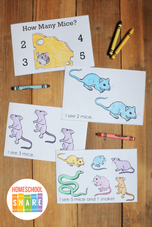 Mouse Count Unit Study Printables Homeschool Share