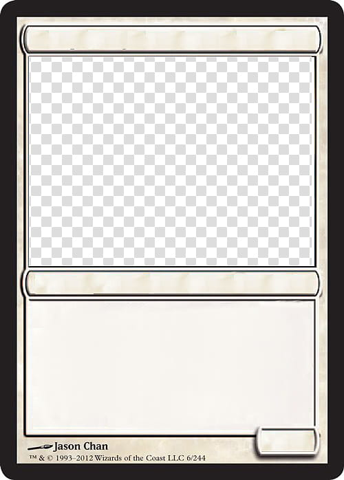 Mtg Blank White Card Transparent Background Png Clipart For Blank Magic
