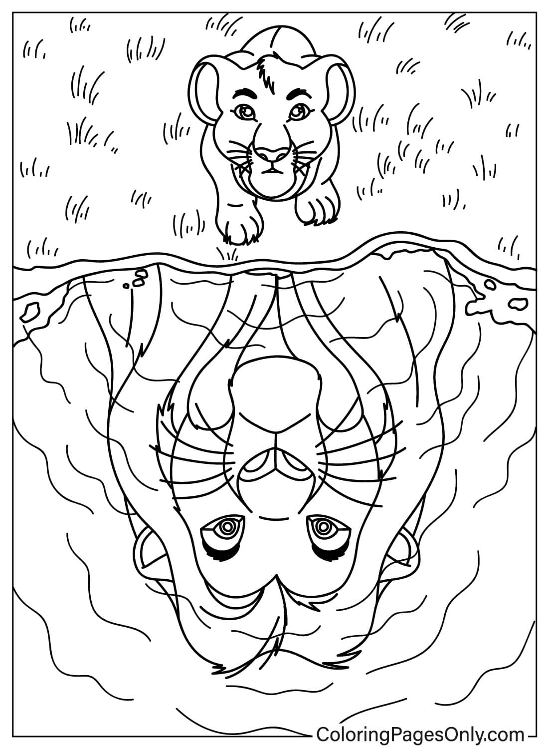 Mufasa Lion King Free Printable Coloring Pages