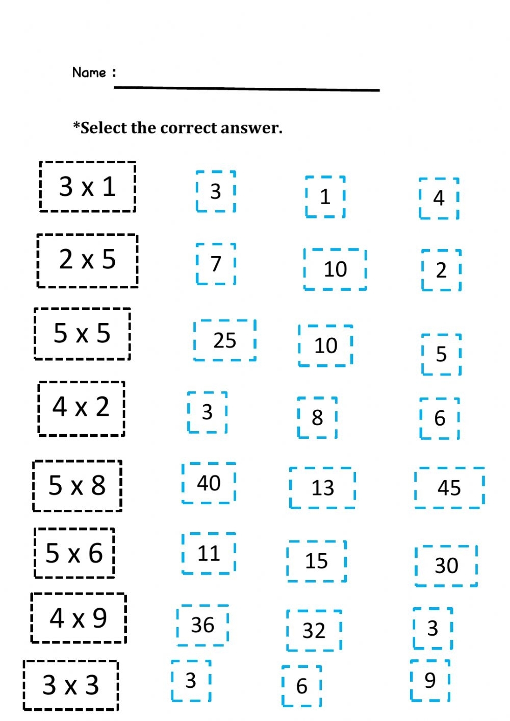Multiplication 1 5 Worksheets Pdf Printable Worksheets