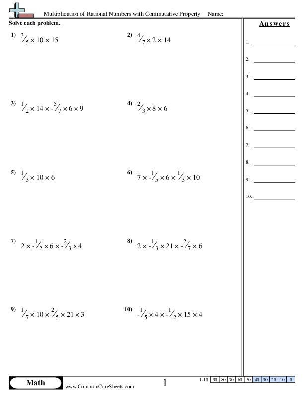 divide rational numbers worksheet